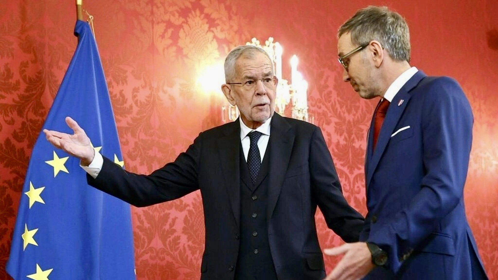 Austrian President Van der Bellen entrusted Herbert Kickl, leader of the right-wing populist FPÖ to reorganize the government. Austrian President Van der Bellen entrusted Herbert Kickl, leader of the right-wing populist FPÖ to reorganize the government.