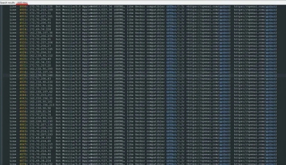 Triplegangers server log: OpenAI robot crawls wildly without permission Triplegangers server log: OpenAI robot crawls wildly without permission