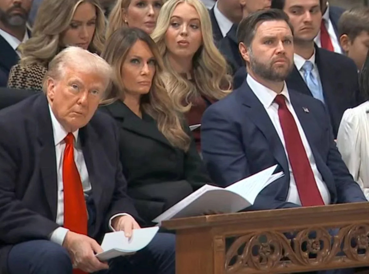 Bishop openly challenges, Trump was expressionless
