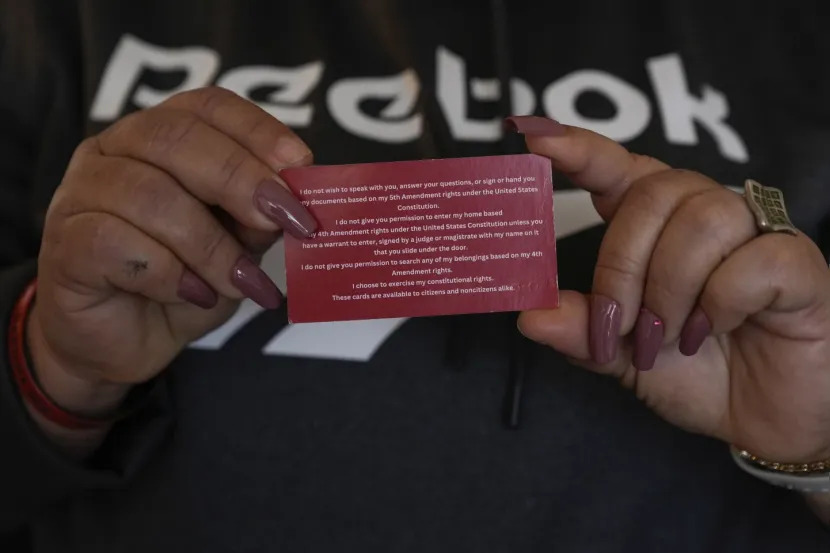 San Francisco Bay Area schools give students cards with their rights on them. San Francisco Bay Area schools give students cards with their rights on them.