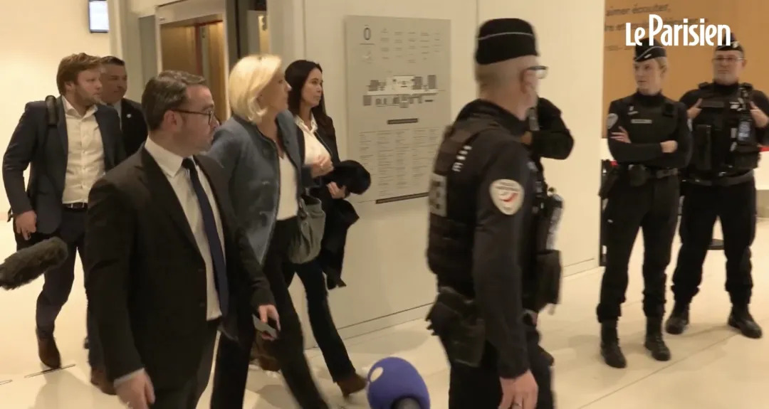 The furious Le Pen left the courtroom without waiting for the verdict.
